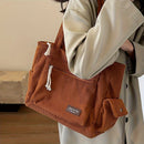 Bolsa Tote de Veludo Cotelê